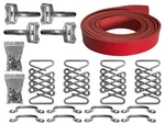 Hot Rod Hood Strap Deluxe Aftermarket Red Kit , Stainless Steel Hardware. Fixed Price $389.99.