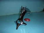 1936 Ford Car Grille Ornament With V8 And Red Script Emblem Coupe Sedan. Fixed Price $149.95.