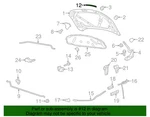 New Oem Genuine 2011-2018 Volkswagen Jetta Front Weather-strip 5C6-823-707. Fixed Price $30.95.