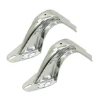 X2 Chrome Rear Deck Lid Hinges Stock Replacement - All Vw Bug Empi 8662. Fixed Price $44.51.
