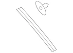 Genuine Volkswagen Side Seal 5G0-823-709-A. Fixed Price $91.28.