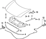 Genuine Nissan Hood Hinge 65400-7BA0A. Fixed Price $69.17.