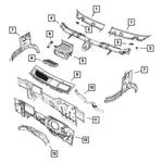 For Ram Promaster 1500 2014-2025 Mopar Front Driver Side Cowl Cover. Fixed Price $161.07.