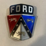 Deck Lid Emblem Made In Usa 1950-56 Ford Car 0A-7042514-B. Fixed Price $55.00.
