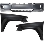 Set Of 3 Auto Body Repairs Front For Jeep Grand Cherokee 2005-2007. Fixed Price $344.49.
