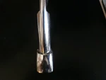 1941 Ford Hood Latch, #11C-8215-A1, Sedan Delivery, Chrome, Used. Fixed Price $35.00.