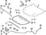 Genuine Toyota Insulator Hood 53341-AQ010. Fixed Price $408.37.