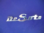 1950 Desoto Hood Nameplate Emblem 1335479. Fixed Price $59.95.