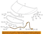 Gm Oem 17-23 Bolt Ev Hood Components-release Cable 42357514. Fixed Price $26.98.