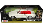 1964 1/2 Ford Mustang White 007 Bond Goldfinger 1/18 Diecast By Motormax 79833. Fixed Price $59.99.