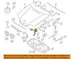Bmw Oem 99-05 323I Hood Grille Components-safety Catch 51238213029. Fixed Price $17.70.