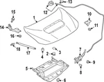 Genuine Subaru Hinge 57260VC0109P. Fixed Price $36.68.