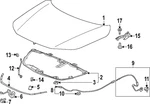 Genuine Honda Hood Hinge 60170-30A-A00ZZ. Fixed Price $116.54.