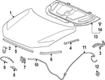 Genuine Honda Wire Assembly Hood 74132-3D4-A01. Fixed Price $9.86.