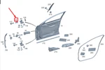 New Mercedes-benz W223 Front Right Upper Door Hinge A2237220202. Fixed Price $307.35.