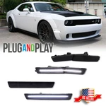 Smoked Front Rear Led Side Marker Lights For Dodge Challenger Srt Widebody 18-22. Fixed Price $39.99.