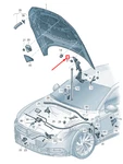 New Vw Arteon 3H Front Left Hood Hinge 3G8823301D Genuine. Fixed Price $223.51.