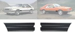1979-1984 Ford Mustang Rear Of Front Fender Trim Moldings Black Pair Lh & Rh. Fixed Price $57.55.