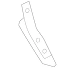 Genuine Audi Hinge Cover 4H0-823-316-C. Fixed Price $11.49.
