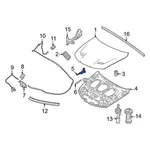 For Dodge Hornet 2023-2025 68606913AA Front Left Hood Hinge. Fixed Price $66.47.