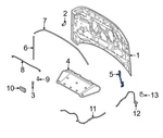 Genuine Ford Hinge M1PZ-16797-A Leftt Side. Fixed Price $27.00.
