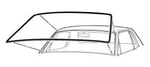 1964 1965 1966 1967 1968 Mustang Windshield Seal #64-182001. Fixed Price $19.00.