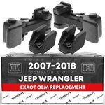 Hood Latch, Left & Right For Jeep Wrangler - Rubber Lock Catch Kit. Fixed Price $31.34.