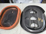 Oem Mopar 70 71 72 & Body Six Pack 6 Barrel Non Air Grabber Cleaner Base. Fixed Price $467.50.