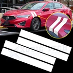 White Vinyl Stickers Side Hood Hash Fender Stripes For Acura Tsx Tlx Ilx Mdx Rdx. Fixed Price $12.99.