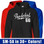 Thunderbird Hoodie 1966 T-bird Script Classic Sports Jersey Hooded Sweatshirt. Fixed Price $44.98.