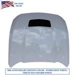 2024- 2026 Ford Mustang Hood Extension Panel With Scoop Wimbledon White. Fixed Price $1079.83.