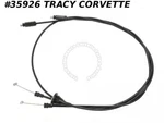 1984-1996 Corvette Good Reproduction Of Gm 10250486 Hood Release Cable Assembly. Fixed Price $42.00.