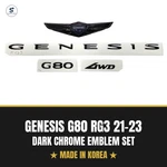 Genesis G80 Emblem Set Blackout Hood Wing Trunk Badge Genuine Oem 2021-23. Fixed Price $79.99.