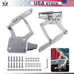 Billet Hood Hinge Kit Pair Left And Right Side Ford Mustang 1967-1969 Silver. Fixed Price $179.00.
