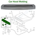 Front Hood Bulge Molding Grille Trim For 2014-2021TOYOTA Tundra 1H5 Cement Grey. Fixed Price $99.99.