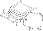Genuine Nissan Hood Seal 65810-6TA0A. Fixed Price $18.67.
