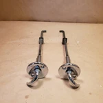 Jaguar Xke E-type Bonnet Release Handle Rod Assembly Chrome Lh Rh Pair Oem. Fixed Price $194.99.