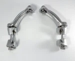 Pair Vintage Style Chrome Fog Light Brackets (lamp Clamp On Bumper Mounting). Fixed Price $100.99.
