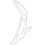 Genuine Volkswagen Hinge 1Q0-823-302-C. Fixed Price $57.81.