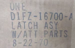 Ford Gm D1FZ-16700-A Hood Lock Latch 71-73 Pinto SKU49. Fixed Price $13.56.
