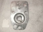 Hood Latch Plate, Original With 4137121 Stop Bumper. 53-57 Corvette. Fixed Price $16.95.