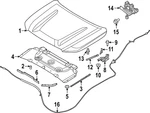 Genuine Nissan Hood Insulation Pad 65840-9BU0B. Fixed Price $160.51.