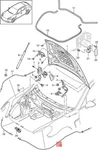 Genuine Porsche Lid Lock Cable Lhd 97051121902. Fixed Price $258.72.