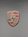 1965-74 Porsche Early 911 912 Orange Bar Hood Crest Badge Emblem Lwb Swb. Fixed Price $240.00.