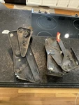 Nos 1957-1960 Ford Truck Hood Hinges Pair COTZ-16796-97-A. Fixed Price $450.00.