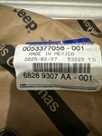 Genuine Mopar 2017-2025 Jeep Compass Hood Weatherstrip Seal New 68289307AA. Fixed Price $50.00.