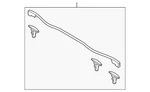 Genuine Mazda Rear Weather-strip BHN9-56-760B. Fixed Price $36.30.