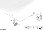 Genuine Bmw X3 X4 F97 F98 G01 G02 G08 Bowden Cable Bonnet Rear 51239450864. Fixed Price $30.40.