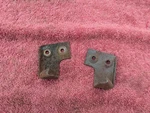 1936 1937 1938 1939 1940 Chevy Truck Front Hood Latch Bracket Grille Shroud Pair. Fixed Price $125.00.