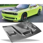 Fit 08 - 2023 Dodge Challenger Hellcat Style Hood Scoops Aluminum CH1230332. Fixed Price $520.89.